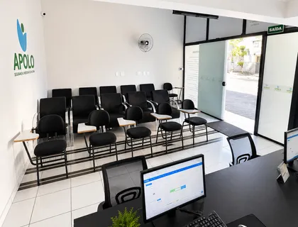 Recepção da unidade da Apolo